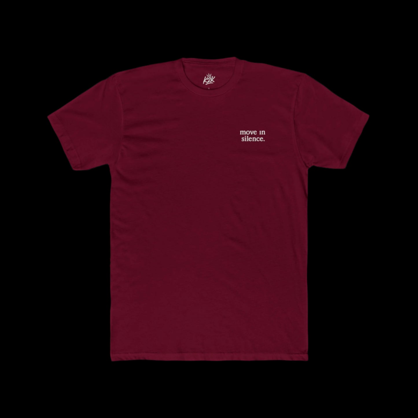 "Move In Silence" - Unisex Cotton Crew Tee